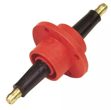 MSD Firewall Feed-Thru Red 1.00" Mount Hole 8211
