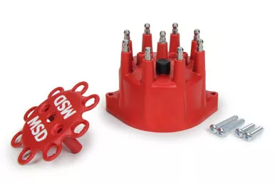 MSD Red Small Diameter Distributor Cap for 8-Cylinder Engines 8431