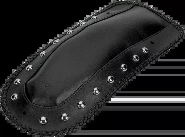 Mustang Fender Bib – Smooth Chrome-Studded – Black – HD Touring/Trike ’97-’21