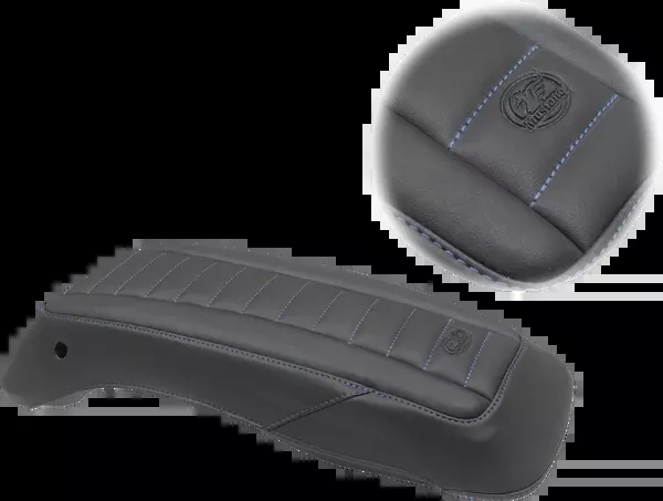 Mustang Saddlebag Lid Covers – Black/Blue – FL ’14-’24