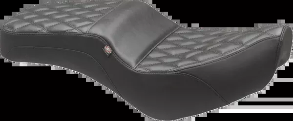 Mustang Squareback Seat – Black – Double Diamond – Rebel 300/500 ’17-’23