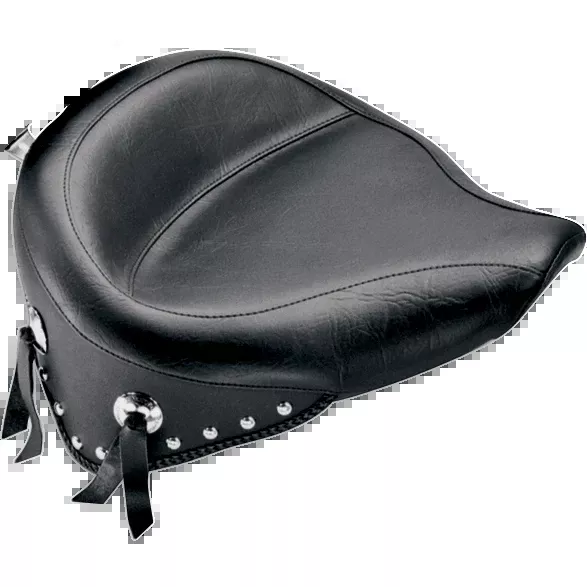 Mustang Wide Studded Solo Seat - Softail '84-'99