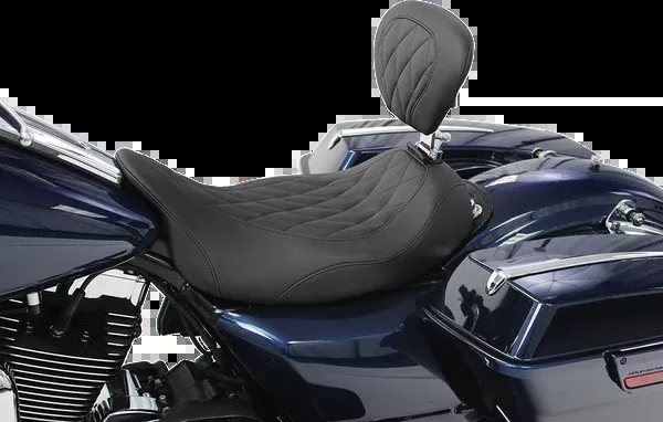 Mustang Wide Tripper™ Solo Seat - With Removable Driver Backrest - FL '08-'25