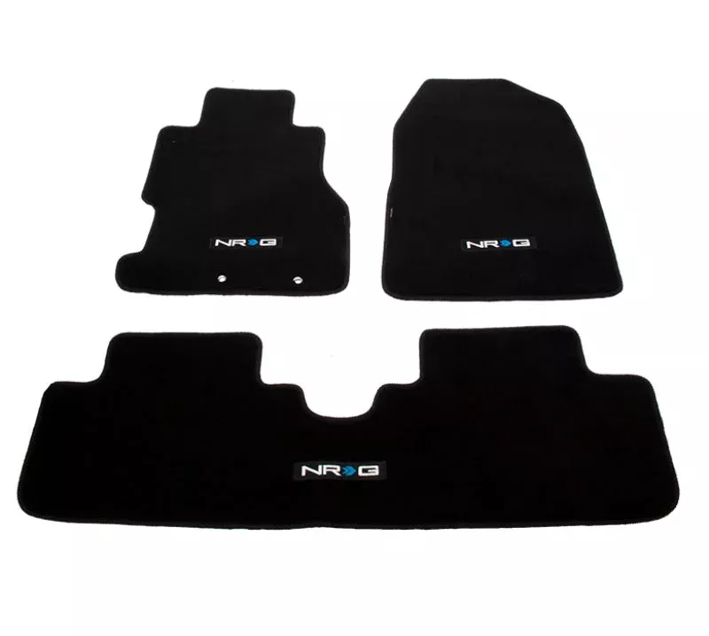 NRG Floor Mats (NRG Logo) – 3pc. fits 2002-2003 Honda Civic Si 3 Door Coupe