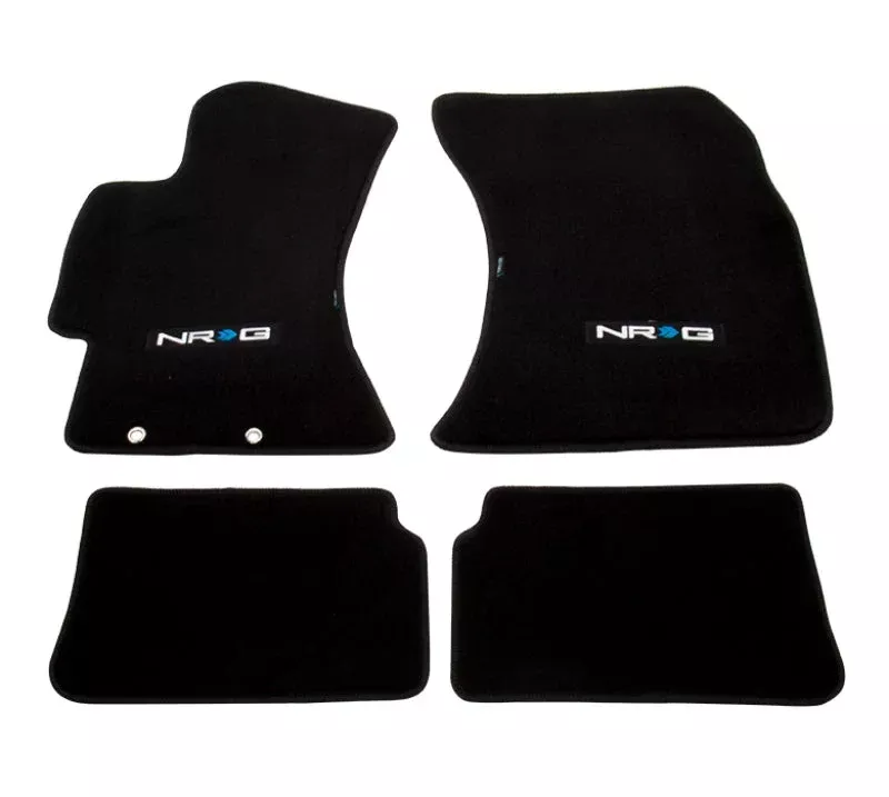 NRG Floor Mats (NRG Logo) – 4pc. fits 2009-2011 Subaru Impreza WRX, STI
