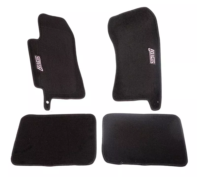 NRG Floor Mats (STi Logo) - 4pc. fits 2004-2007 Subaru WRX STI