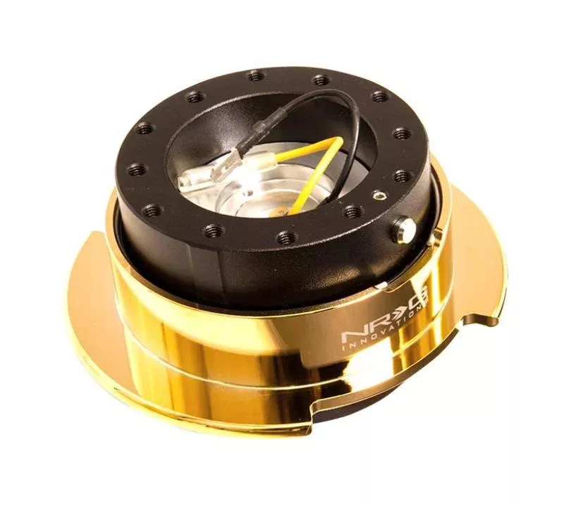 NRG Quick Release Kit Gen 2.5 – Black Body / Chrome Gold Ring SRK-250BK/CG