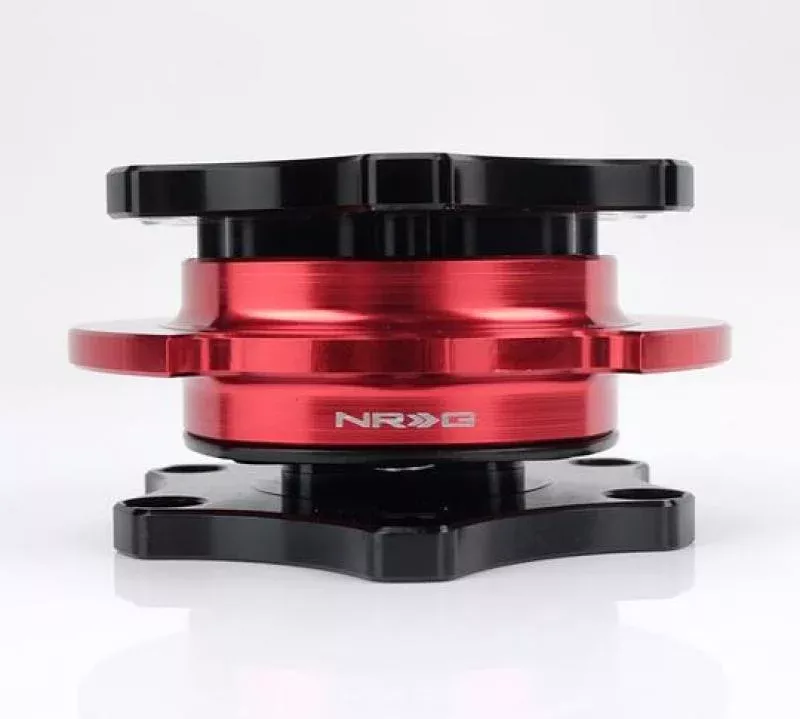 NRG Quick Release SFI SPEC 42.1 – Shiny Black Body / Red Shiny Ring