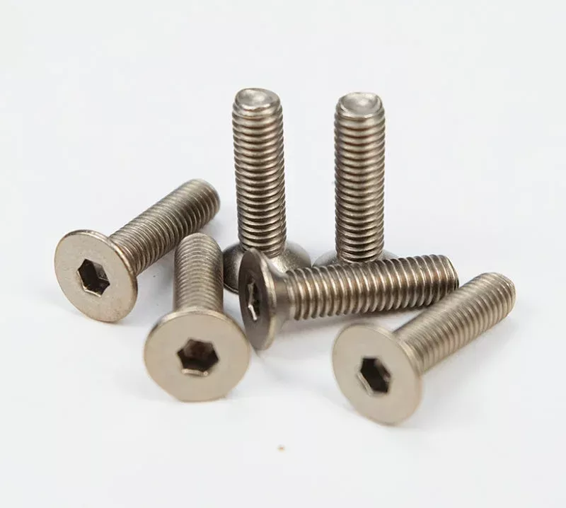 NRG Titanium Silver Steering Wheel Screw Kit Upgrade - Conical