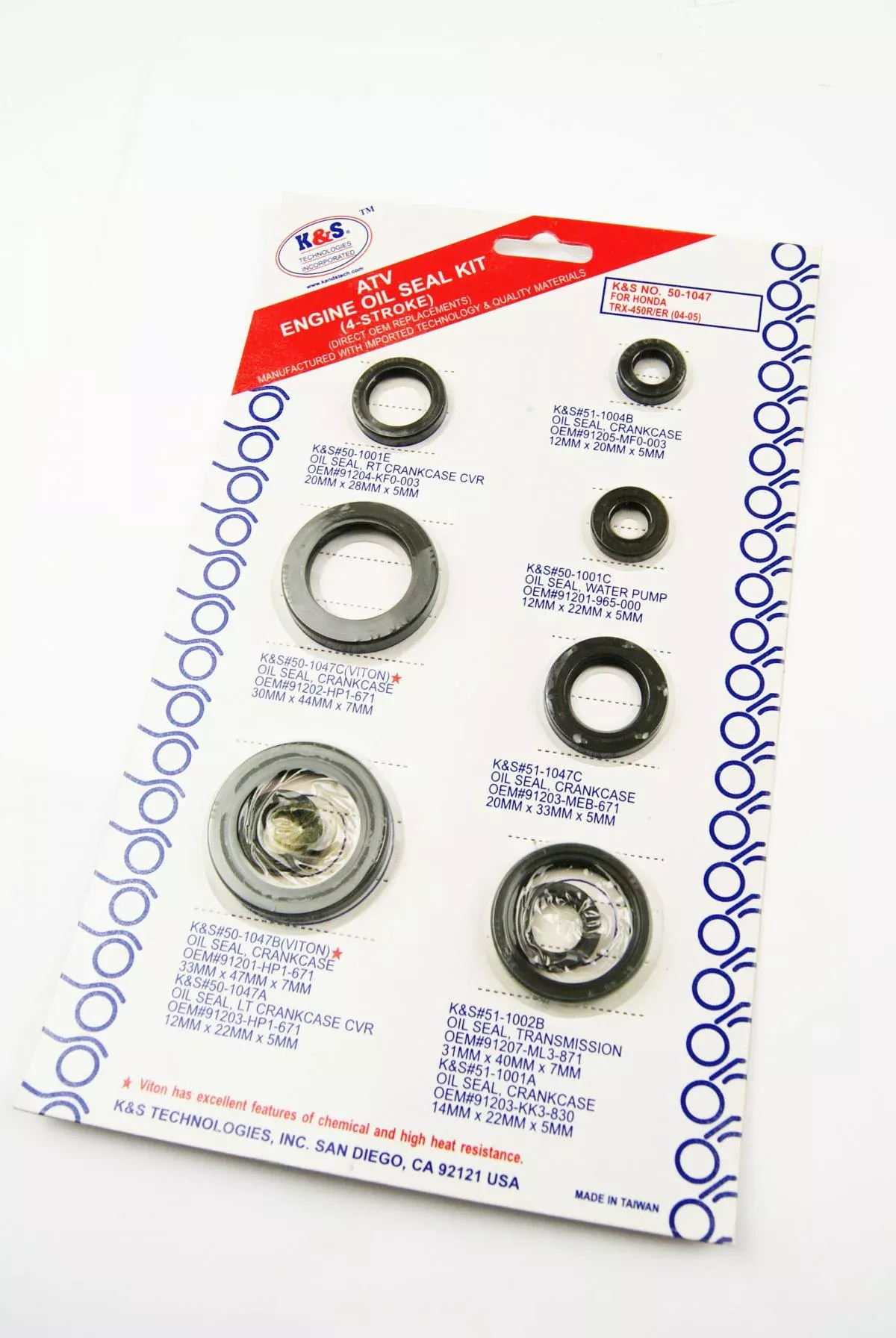 OIL SEAL SET 04-05 TRX450R KS50-1047