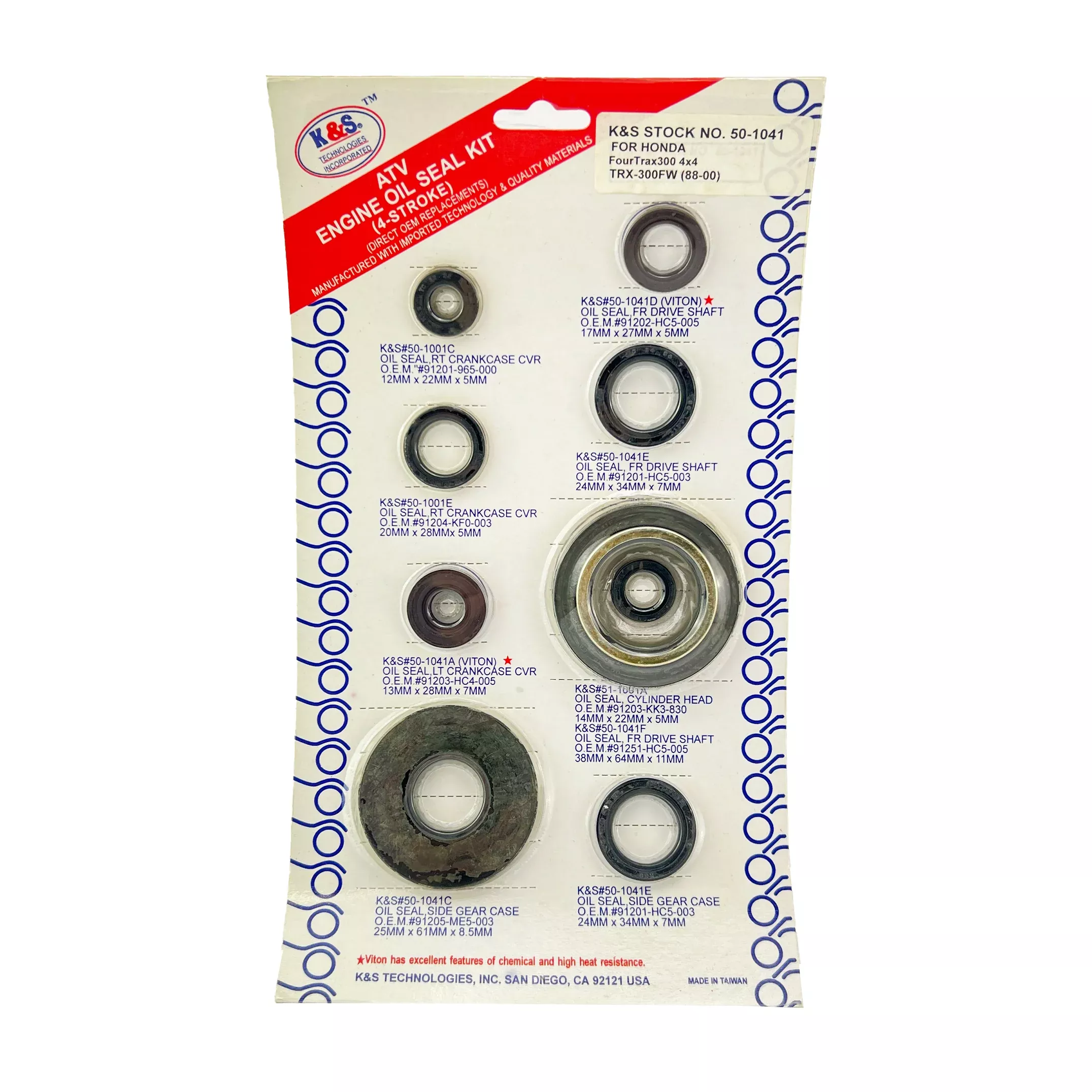 OIL SEAL SET 88-00 TRX300 KS50-1041