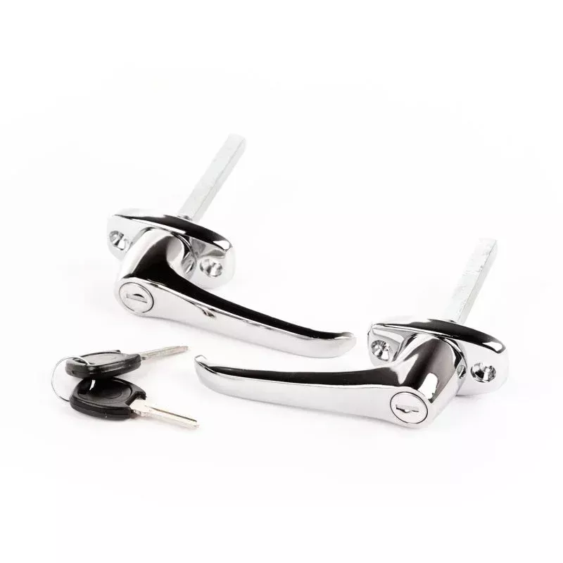Omix Exterior Door Handle Kit fits 1976-1980 Jeep Cherokee / 1976-1977 Jeep Cherokee S / 1978-1980 Jeep Cherokee Wide Track