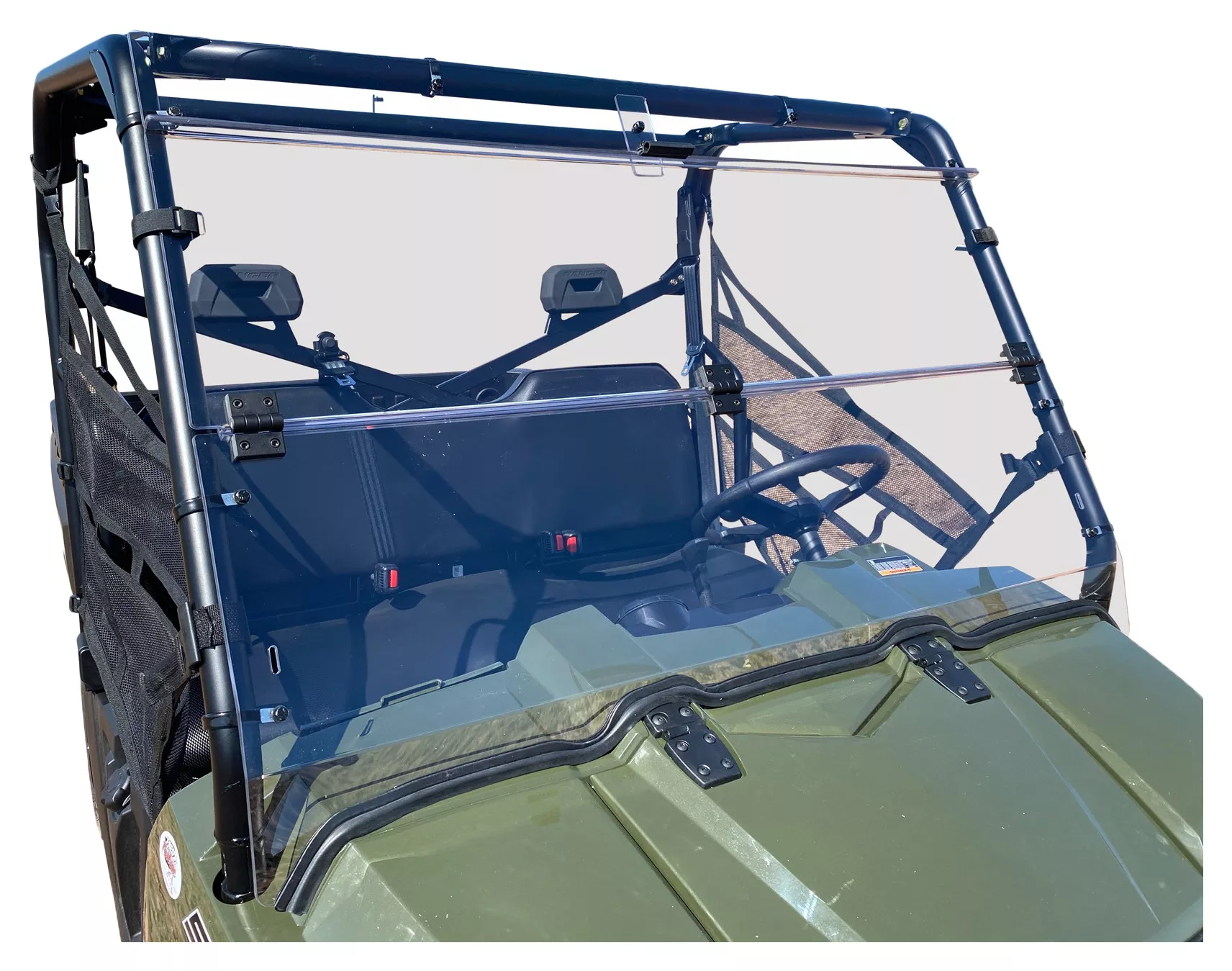Open Trail Gen 2 Folding Windshield Polaris Ranger 570 / 800 / 900 2011-2025