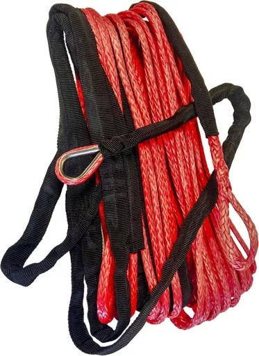 Open Trail Synthetic Winch Rope 1/4" Diameter X 50 Ft. Red - 700-2150