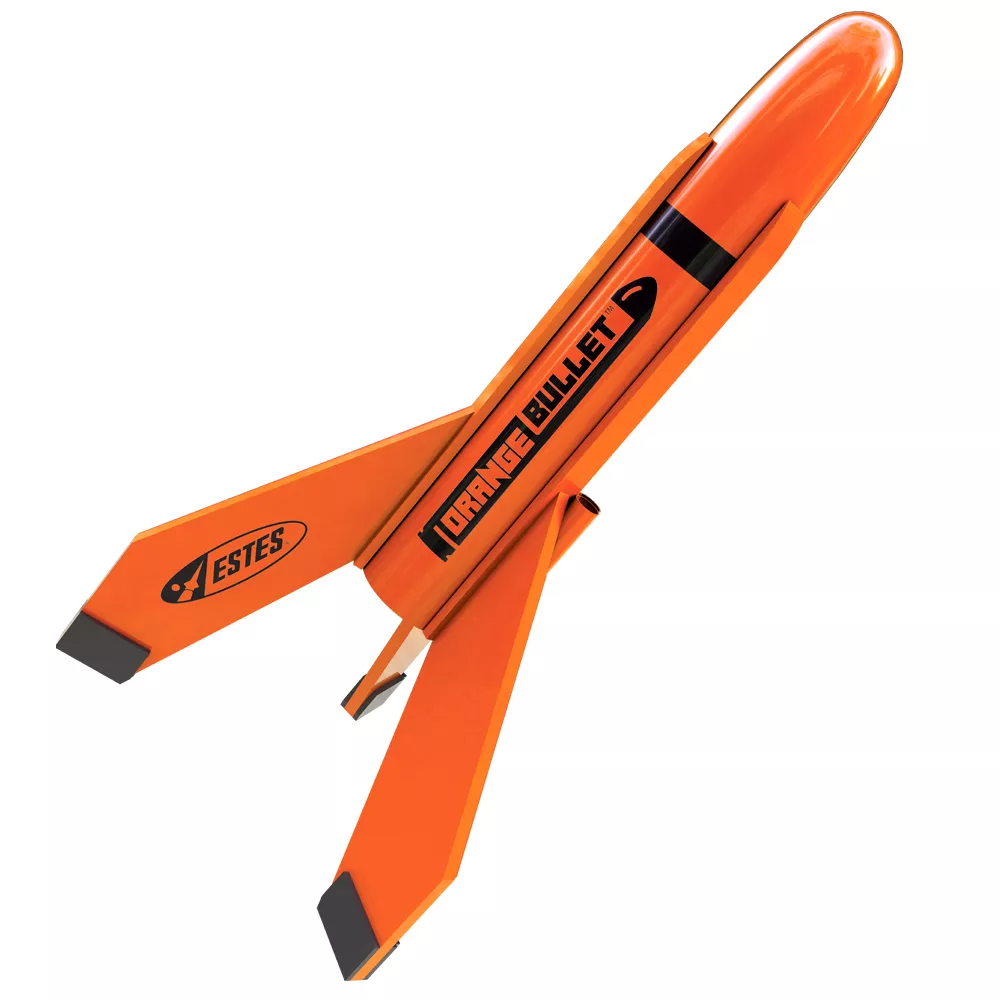 Orange Bullet Designer Estes Model Rocket Kit Intermediate