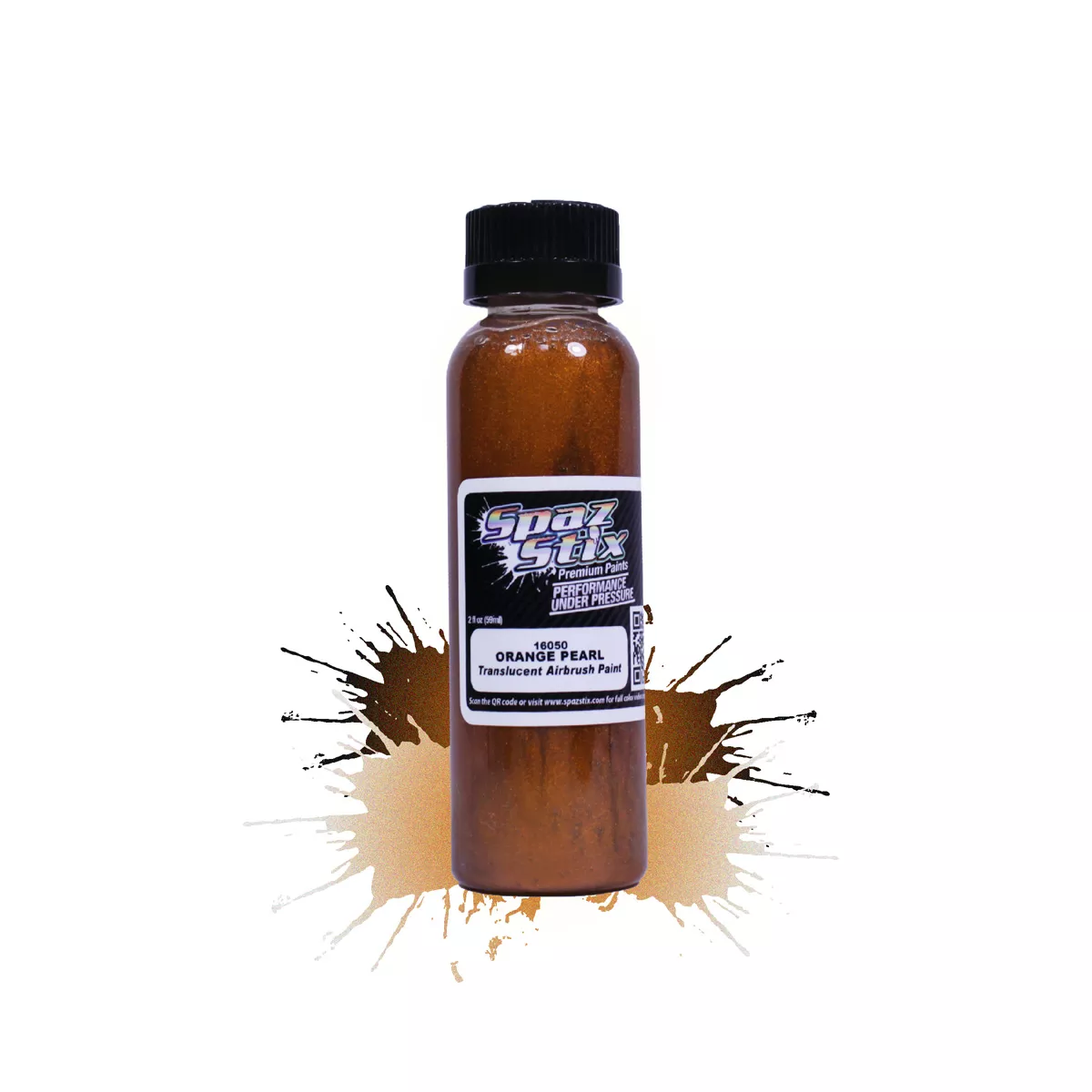 Orange Pearl Airbrush Ready Paint, 2oz Bottle