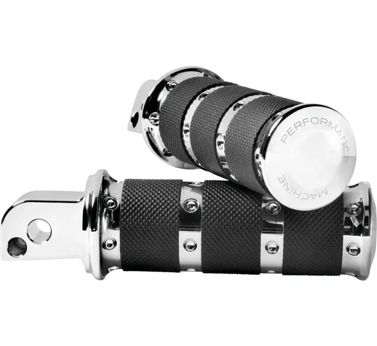 Performance Machine Chrome XLS Rear Footpegs Harley Milwaukee 8 Softail 18-Up