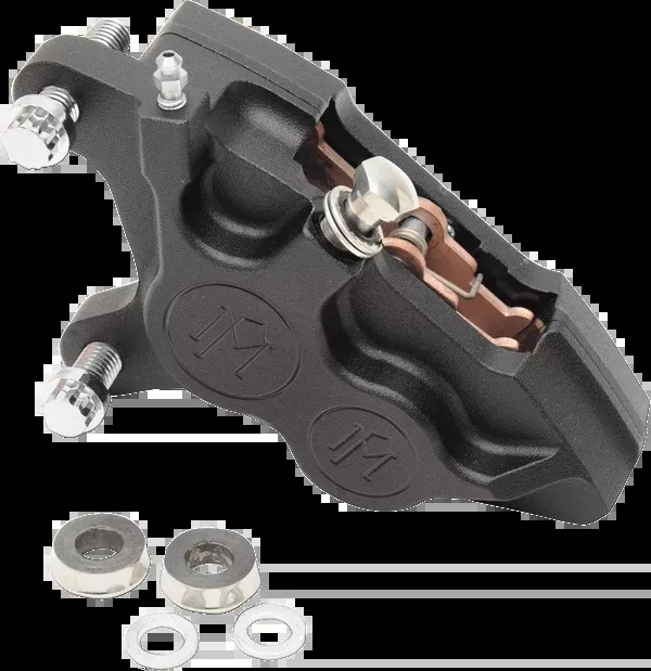 Performance Machine (PM) 4-Piston Caliper – Front Left – Black Ops™ – 11.5″