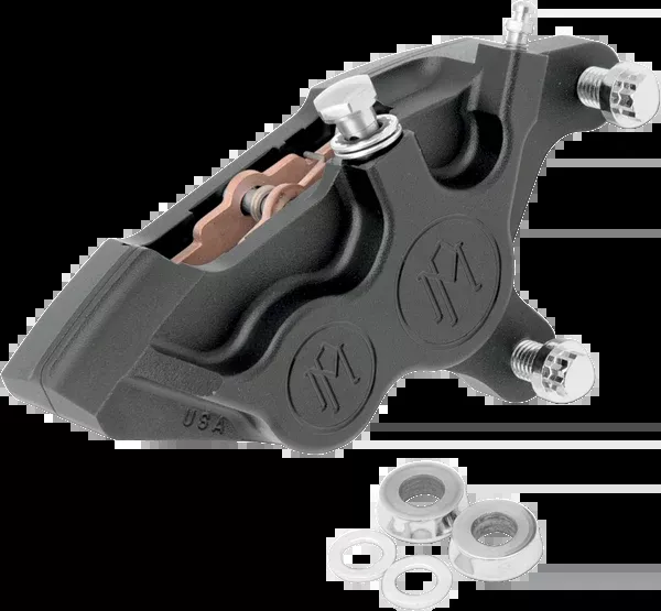 Performance Machine (PM) 4-Piston Caliper – Front Right – Black Ops™ – 11.5″