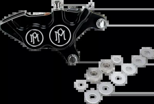 Performance Machine (PM) 4-Piston Caliper – Front Right – Contrast Cut™ – 11.5″