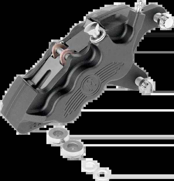 Performance Machine (PM) 6 Piston Caliper - 11.5" - Right - Black Ops