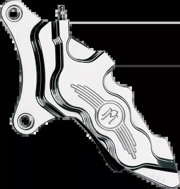 Performance Machine (PM) 6 Piston Caliper – 13″ – Left – Chrome
