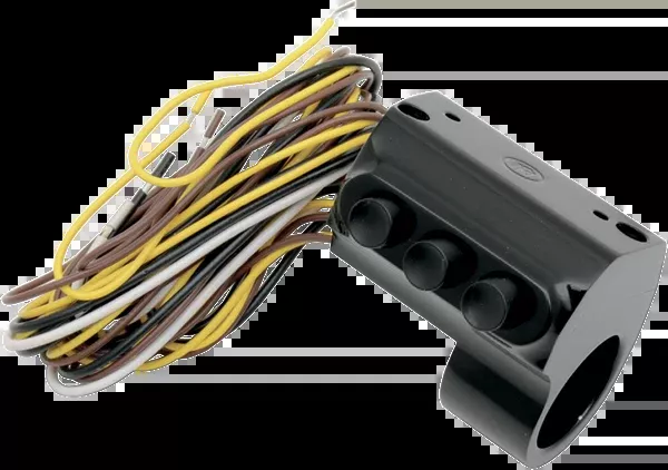 Performance Machine (PM) Contour Billet Handlebar Switch - Left Side - Three Button - Cable Clutch - Black