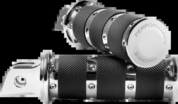 Performance Machine (PM) Foot Pegs - Chrome - XLS - M8