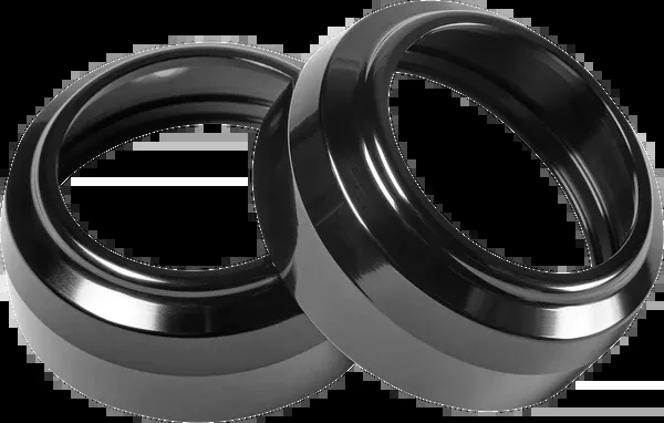 Performance Machine (PM) Fork Dust Caps – 49 MM – Black Anodized