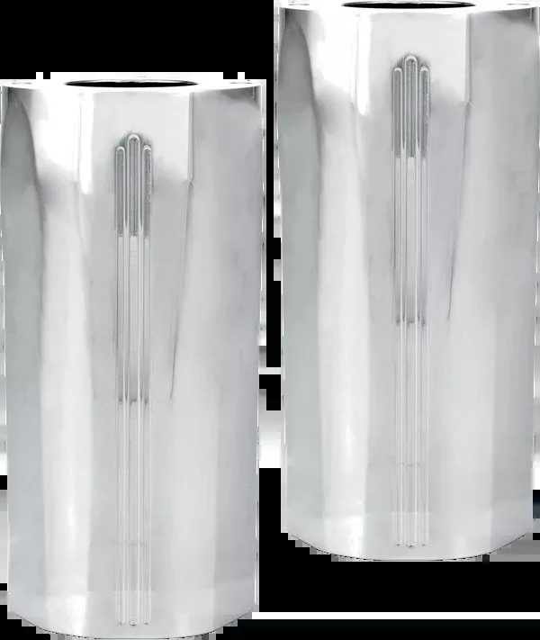 Performance Machine (PM) Fork Slider Covers – Chrome – Tech