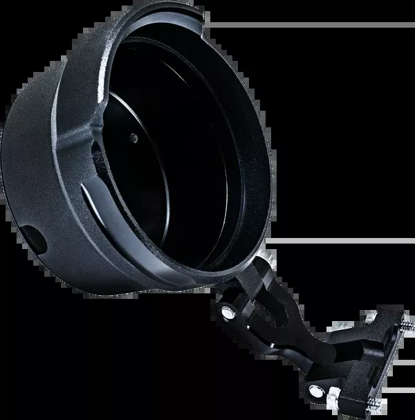 Performance Machine (PM) Gauge Relocation Kit - Round - Black Ops