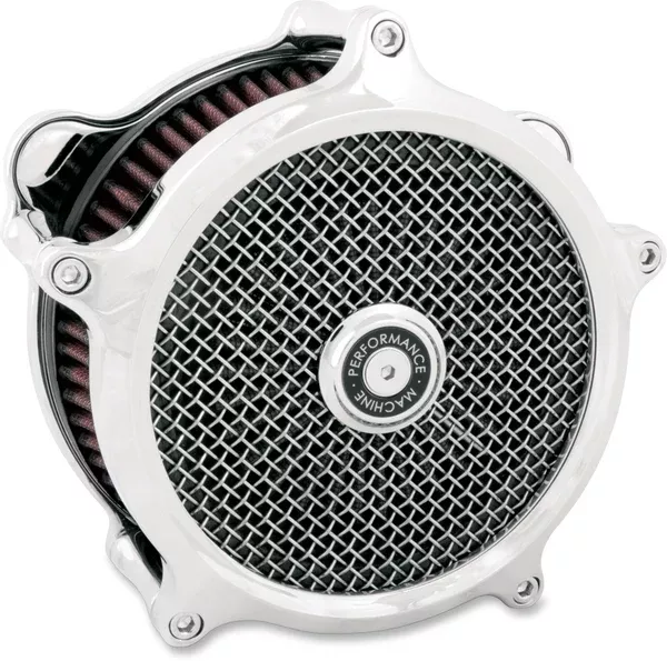 Performance Machine (PM) Super Gas Air Cleaner Kit - Chrome