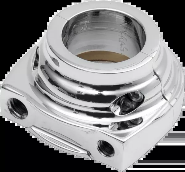 Performance Machine (PM) Throttle Housing – Thread-In Cable – Chrome