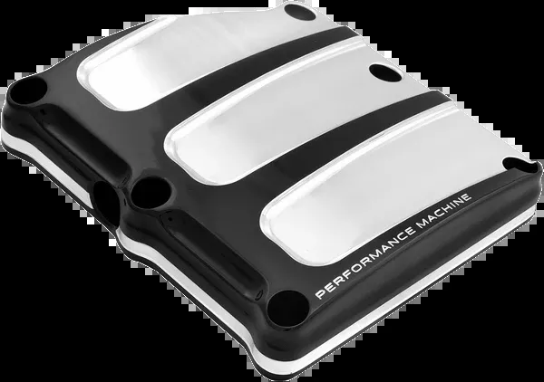 Performance Machine (PM) Transmission Top Cover - Scallop - Platinum Cut™