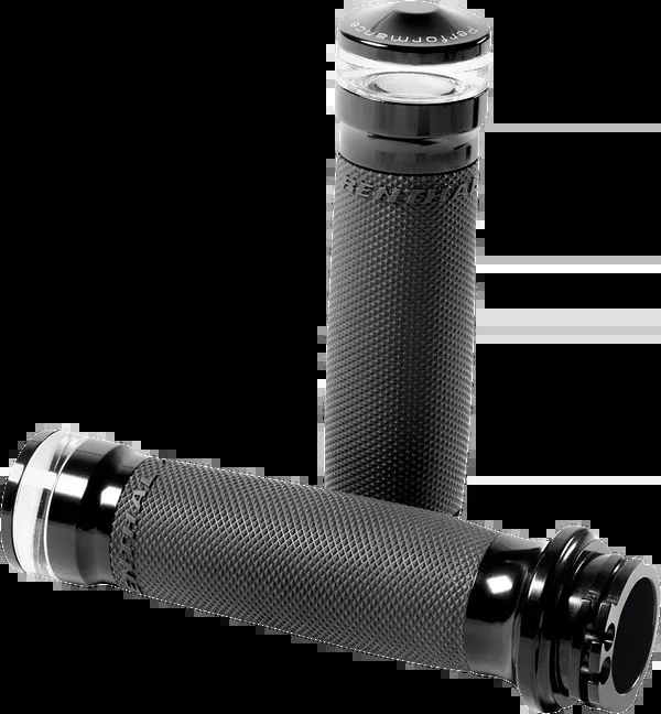 Performance Machine (PM) Vision Series Contour LED Turn Signal Grips - Cable - Black