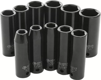 Performance Tool 11 Pc 1/2" Sae Imp Skt Set Deep - M590DB