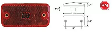 Peterson Manufacturing V2548R Red Clearance Light