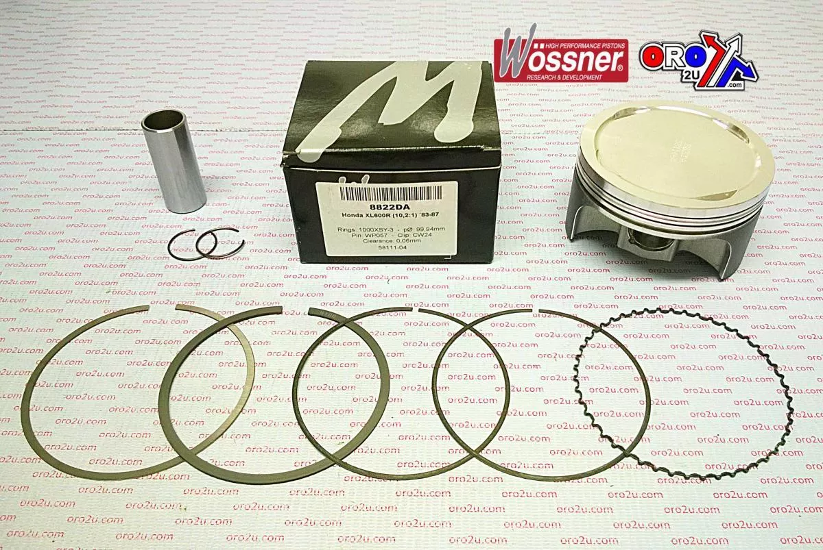 PISTON 83-87 XL600R 101.00, WOSSNER 8822D100 HONDA