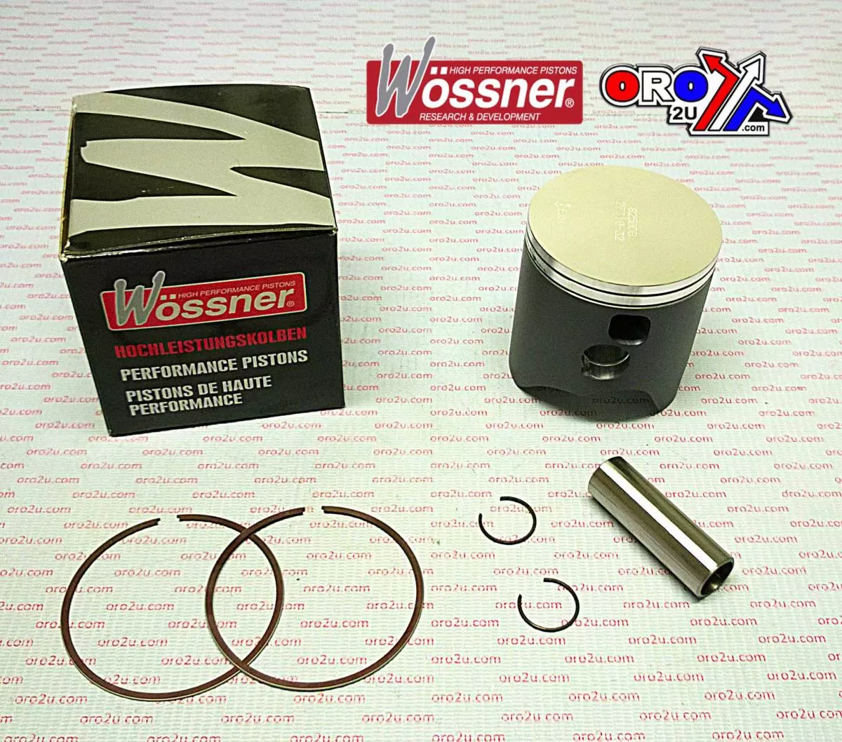 PISTON KIT 08-15 KTM300 72mm, WOSSNER 8250DB FORGED