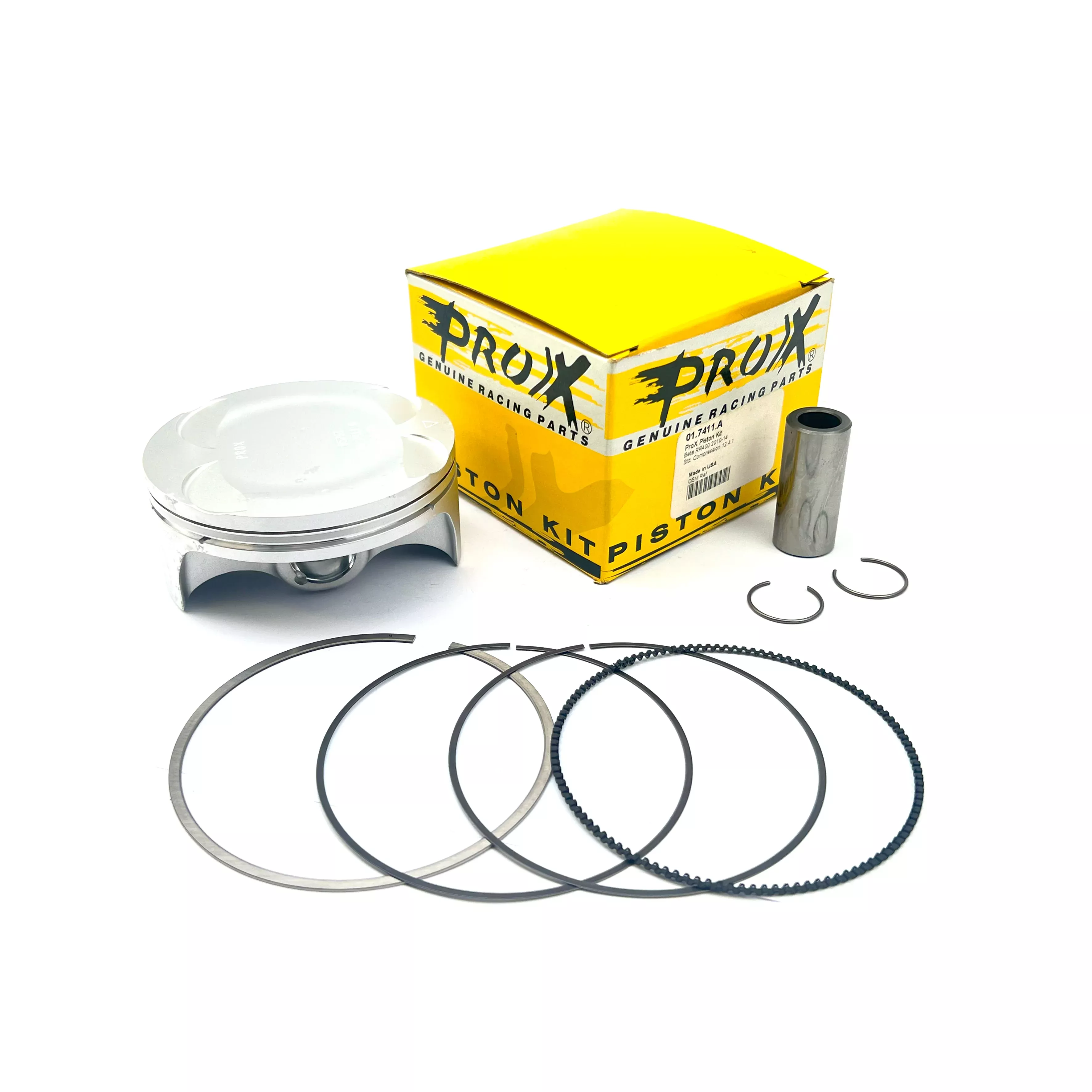 PISTON KIT 10-14 BETA 4T 95.00, PROX 01.7411.B BETA 400RR, Beta RR400 '10-14 12.4:1 CR