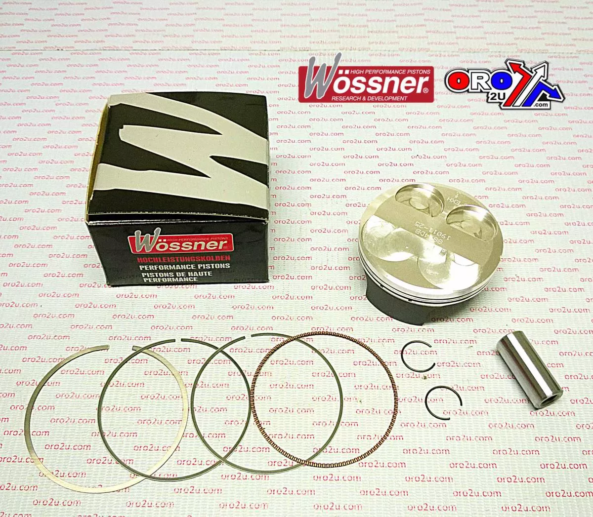 PISTON KIT 11-14 KX250F 77mm C, 8814DC WOSSNER KAWASAKI