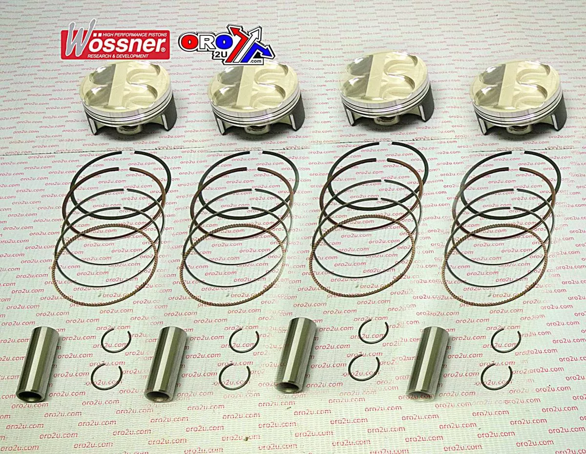 PISTON KIT 11-14 ZX10R KAW, WOSSNER K8832D200-4 FULL SET, KAWASAKI ROAD