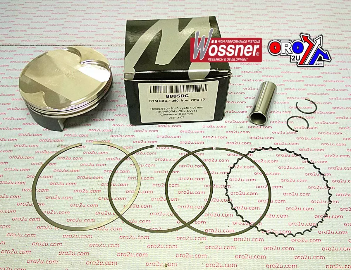 PISTON KIT 12-16 KTM EXC-F 350 88, WOSSNER 8885DB FORGED