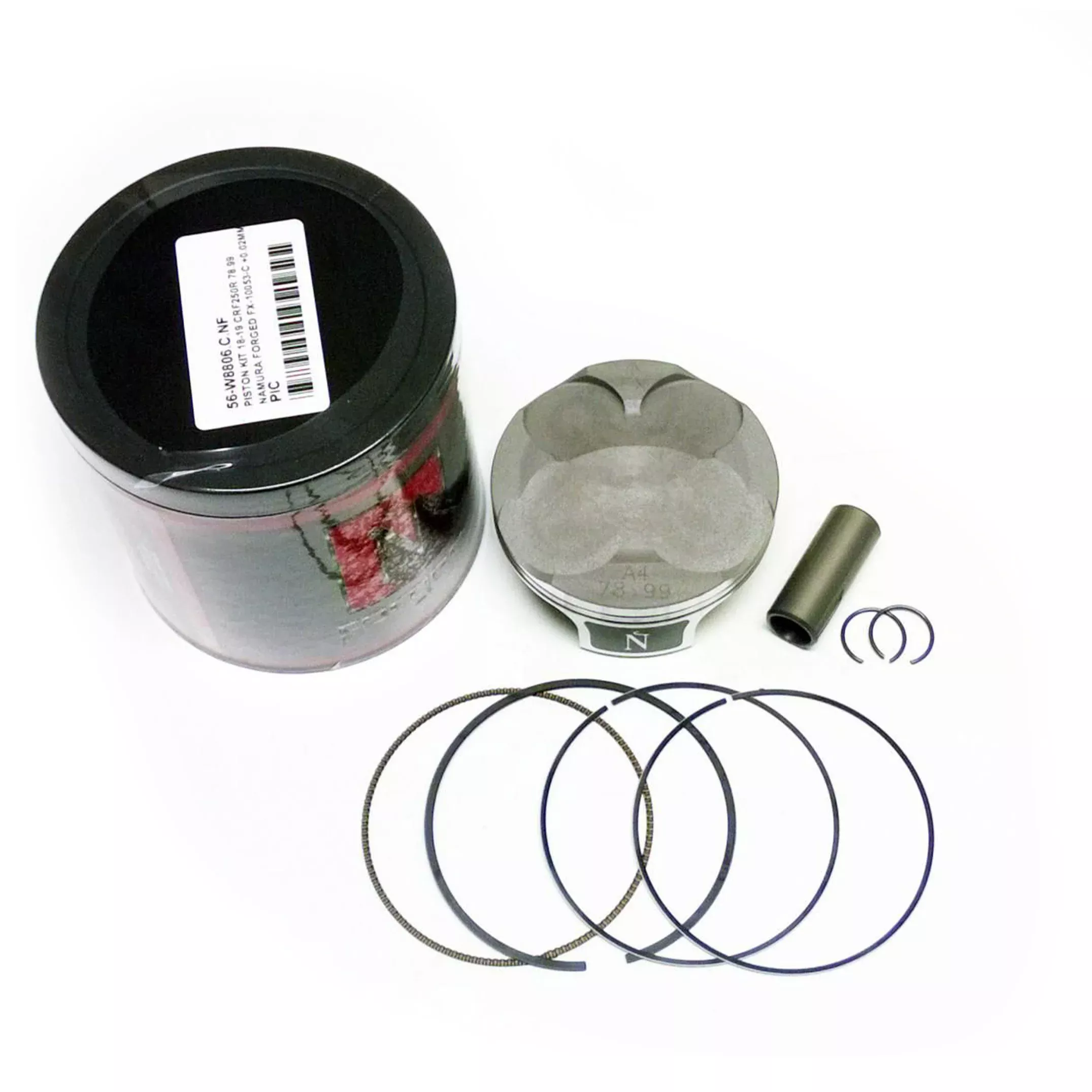 PISTON KIT 18-19 CRF250R 78.97, NAMURA FORGED FX-10053 STD