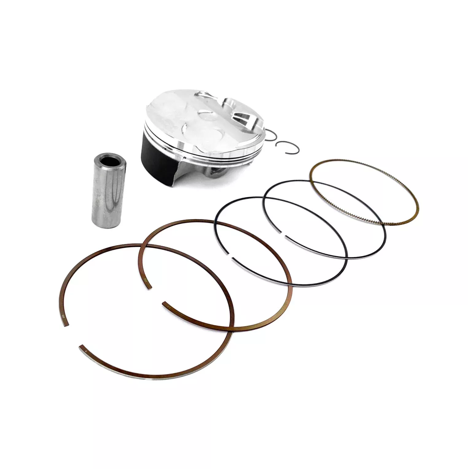 PISTON KIT 2021-22 KX250F 77.96mm, HIGH COMPRESSION WOSSNER 8994DA, Kawasaki