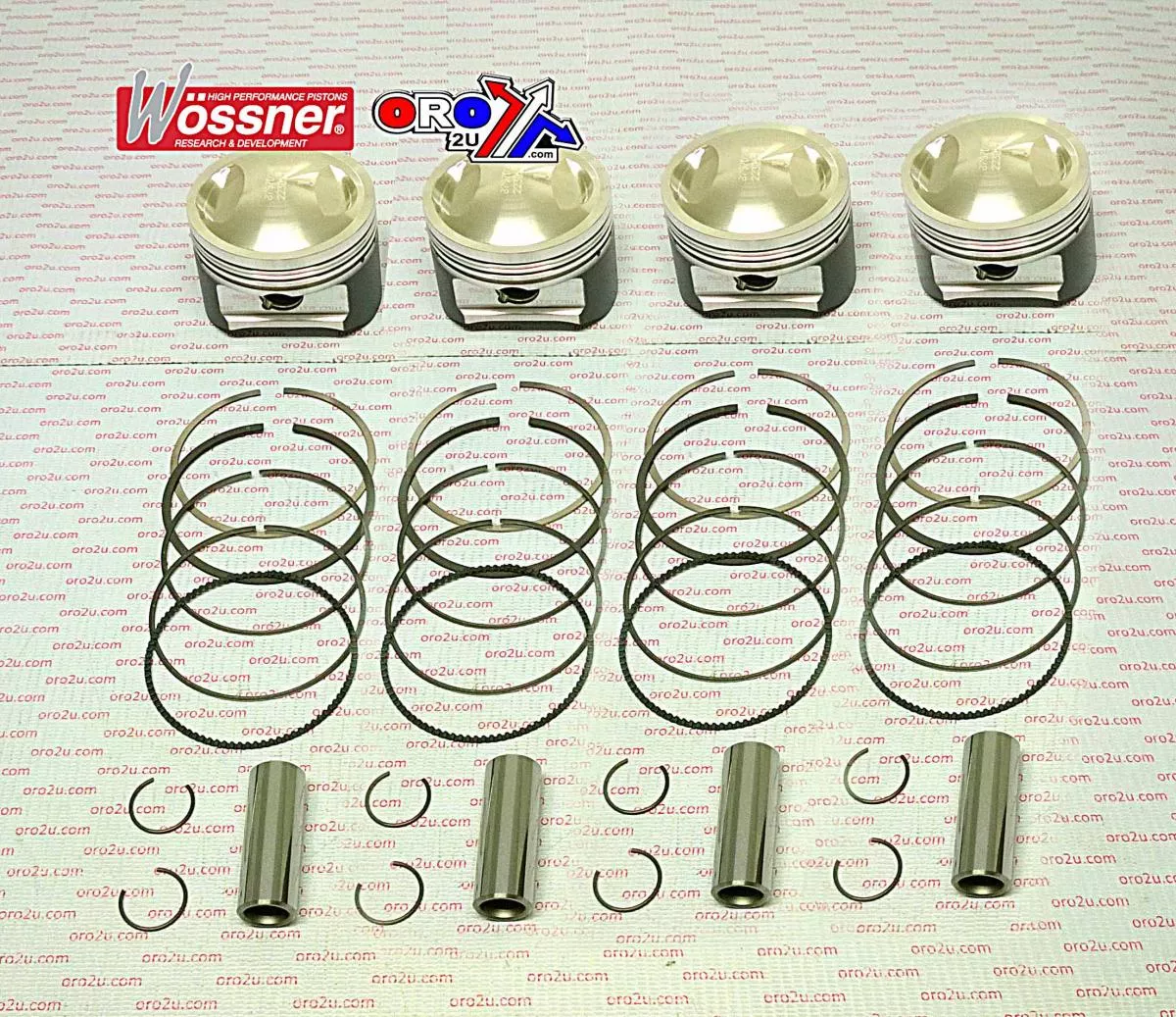 PISTON KIT/4 KAW KZ1000 ST Z1R, WOSSNER K8797D200-4 72.00mm