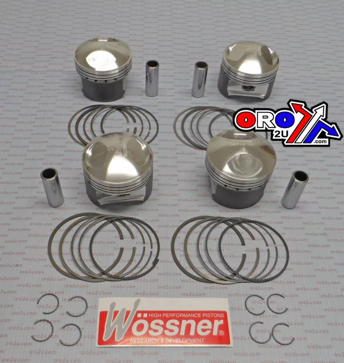PISTON KIT-4 KZ1000J,R D72.00, WOSSNER K8796D250-4 KAWASAKI