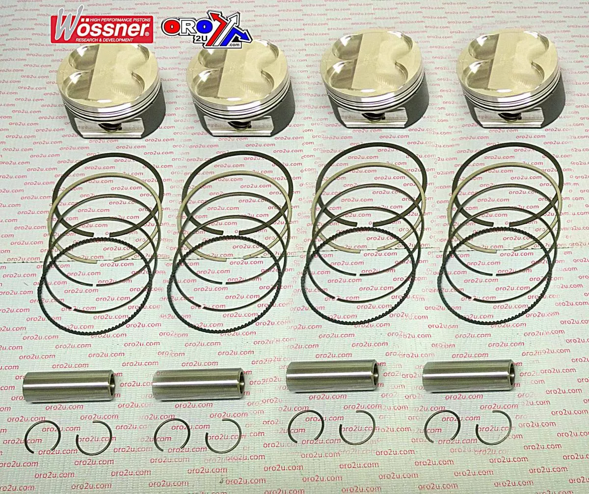 PISTON KIT 90-01 ZX11 KAW, WOSSNER K8801D200-4 ROAD, KAWASAKI