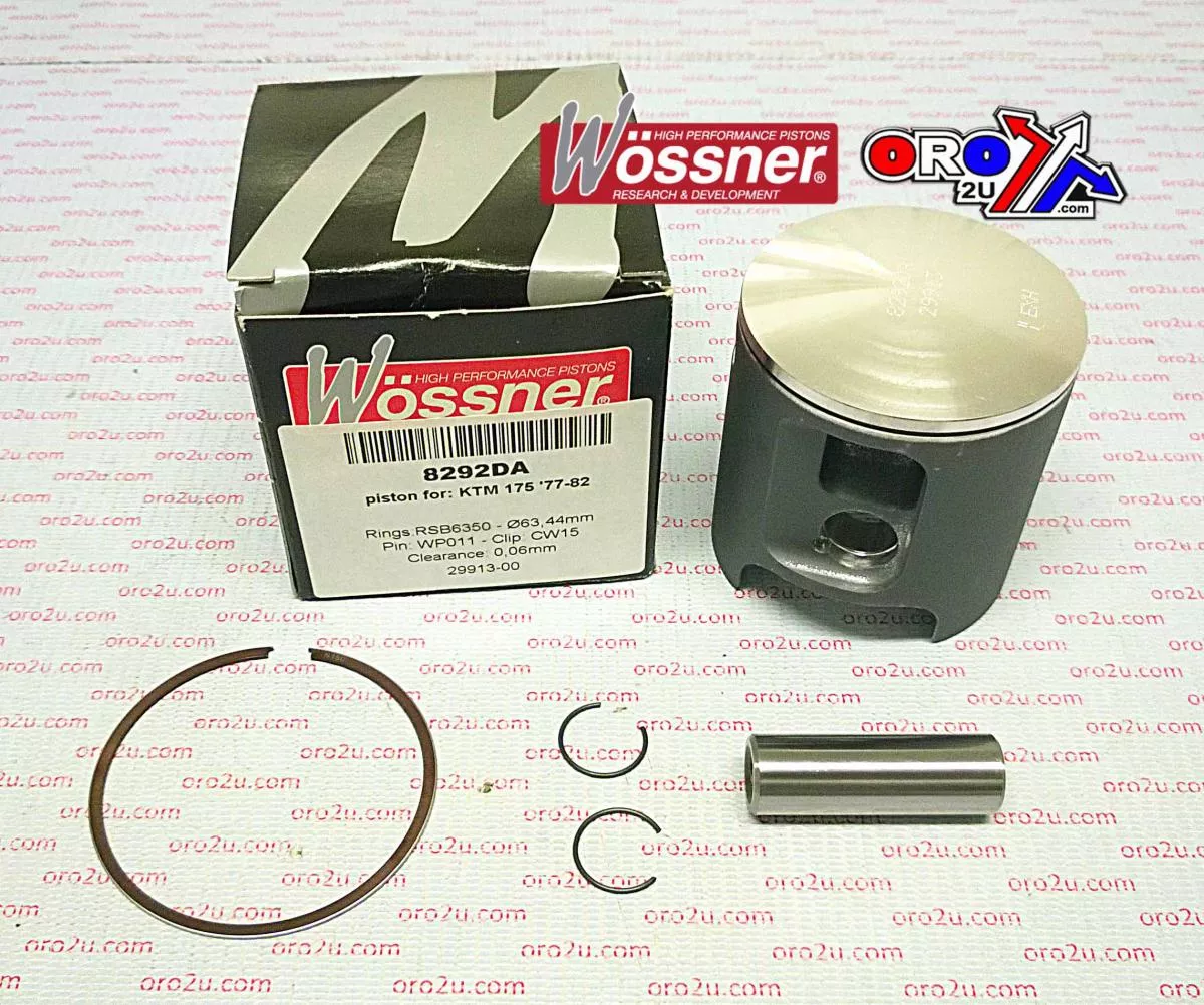 PISTON KIT KTM 175GS 65.00, WOSSNER 8292D150 KTM GS 77-82
