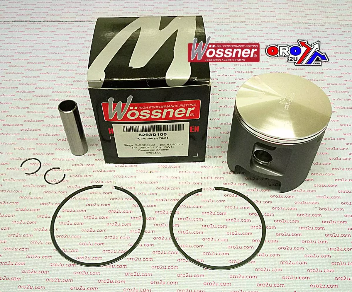 PISTON KIT KTM 400 76-81 83.00, WOSSNER 8293D100 KTM 390